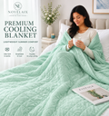 Novelaix Premium Cooling Blanket in Light Green
